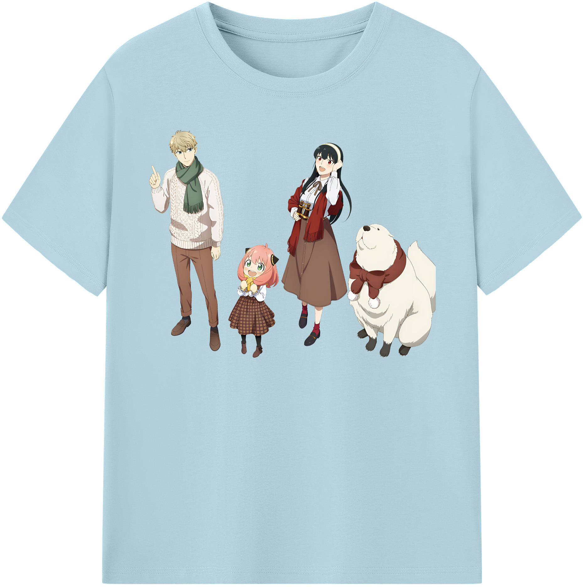 （画像用） SPY×FAMILY间谍家家酒 綿100％半袖Tシャツ（フロントプリント）
